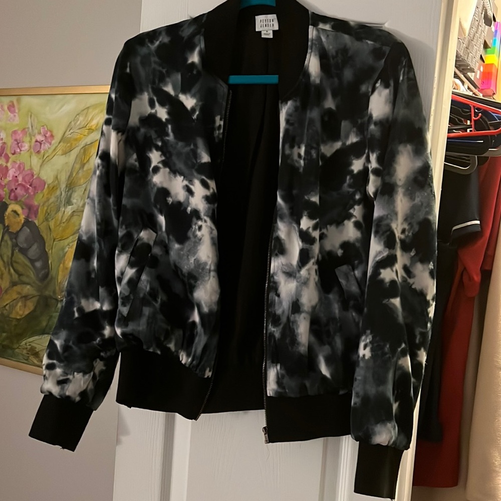 Melody tie dye bomber jacket